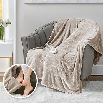 Heated Throw Blanket With Foot Pocket review