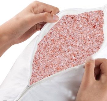 Mockins Natural Himalayan Salt Filled Healing Therapeutic Cotton Pillow review